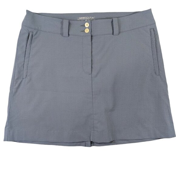 Nike Golf Skort Womens 12 Blue Tennis Pickleball Athletic Preppy Sporty Resort - Picture 1 of 11